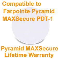 Self-adhesive Disc Tag Farpointe Pyramid MAXSecure Format Compatible with Farpointe Pyramid PDT-1